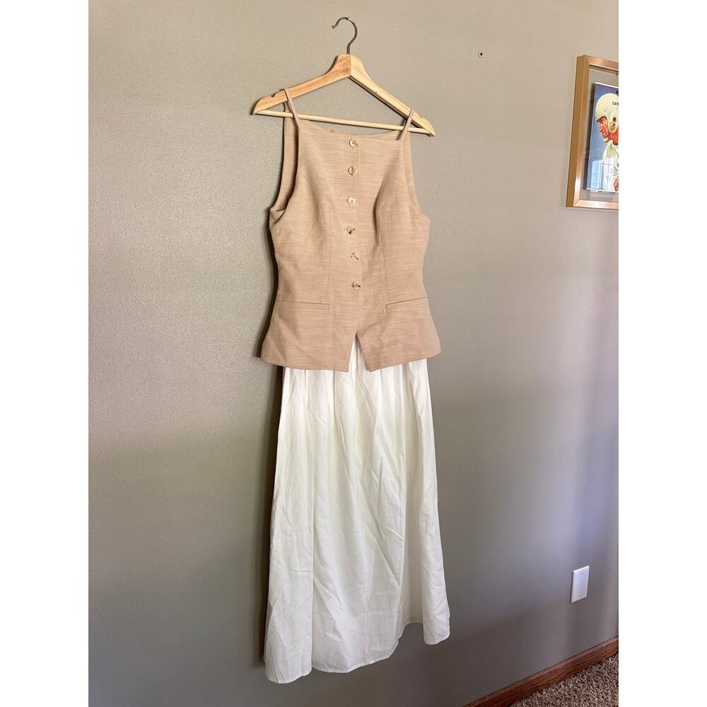ASTR Longline Vest Mixed Media Dress Size Medium - Picture 4 of 7